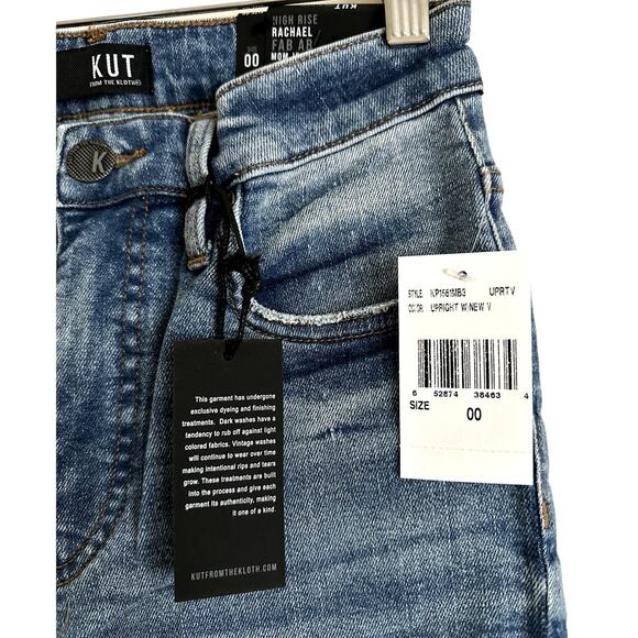 Kut From The Kloth-High Rise Rachael Fab Ab Mom Jean-Size 00-NWT - Picture 3 of 13